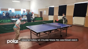 Amatérští hráči sehráli v Rychvaldě vánoční turnaj ve stolním tenise