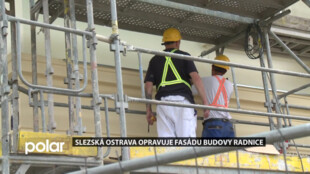 Historická budova radnice Slezské Ostravy dostává novou fasádu