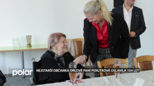 Nejstarší občanka Orlové paní Perutková oslavila 104 let