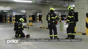 Hasiči provedli prověřovací cvičení v podzemním parkovišti
