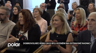 Dobrovolníci roku 2023 byli oceněni na Ostravské radnici. Novinkou jsou neformální dobrovolníci