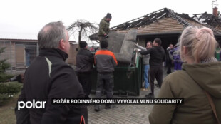 Obrovská vlna solidarity po požáru rodinného domu v Dolních Marklovicích