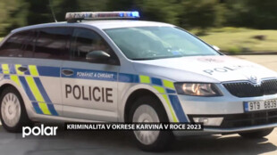 Policisté zveřejnili statistické údaje týkající se kriminality v okrese Karviná v roce 2023