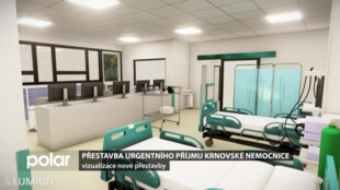 Právě byla zahájena přístavba nového Centrálního urgentního příjmu v krnovské nemocnici