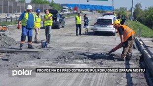 Provoz na D1 před Ostravou půl roku omezí oprava mostu, další se opravuje v opačném směru