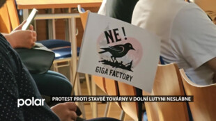 Protest proti továrně v Dolní Lutyni neslábne, atmosféra setkání s občany byla opět napjatá