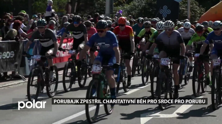 Tradiční cyklistický závod Porubajk poprvé obohatil charitativní běh pro sbírku Srdce pro Porubu