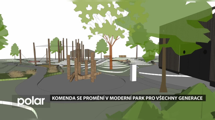 Takzvaná Komenda v Opavě se promění v moderní park pro všechny generace